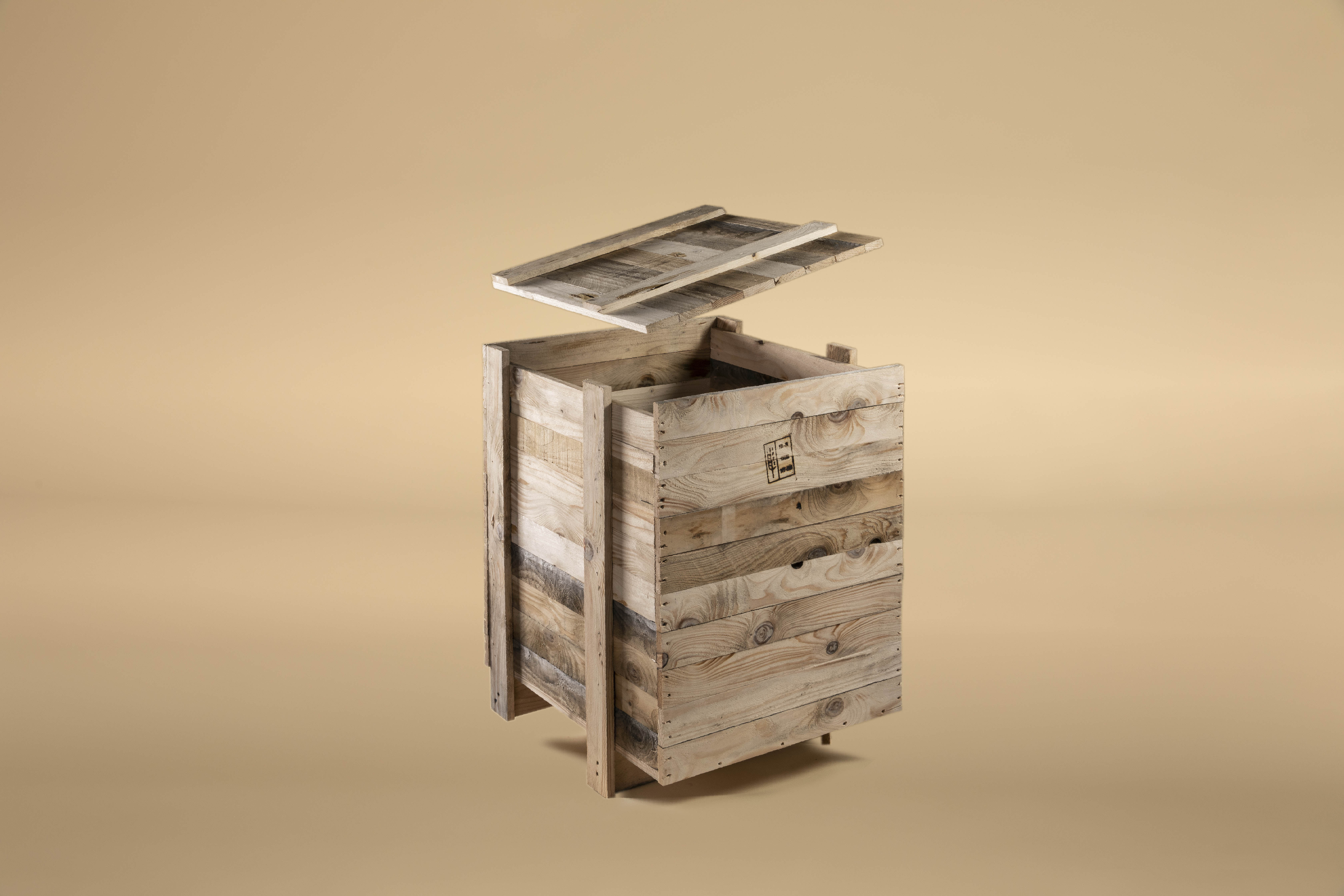 Caisse en bois pour emballage industriel