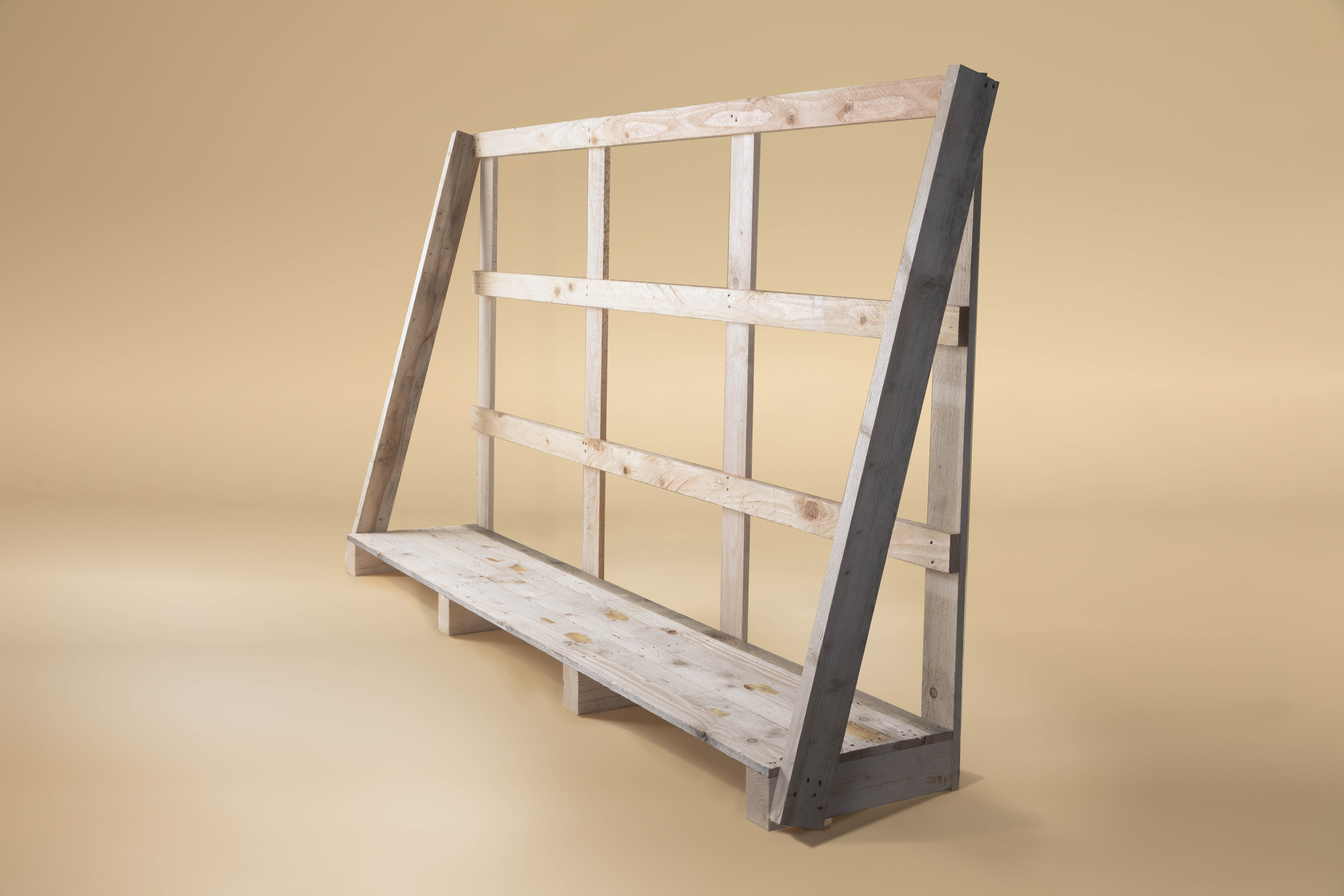 Chevalet en bois pour pièce industrielle